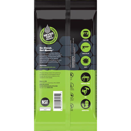Crocodile Cloth Paint Cleaning Cloth 15 in. W X 10 in. L 10 wipes 10 pk