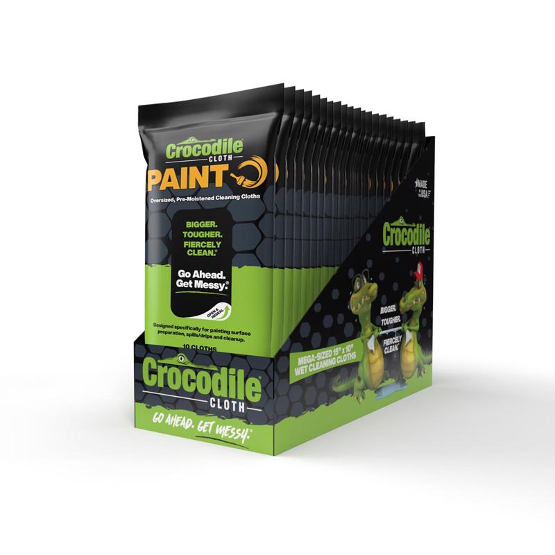 Crocodile Cloth Paint Cleaning Cloth 15 in. W X 10 in. L 10 wipes 10 pk
