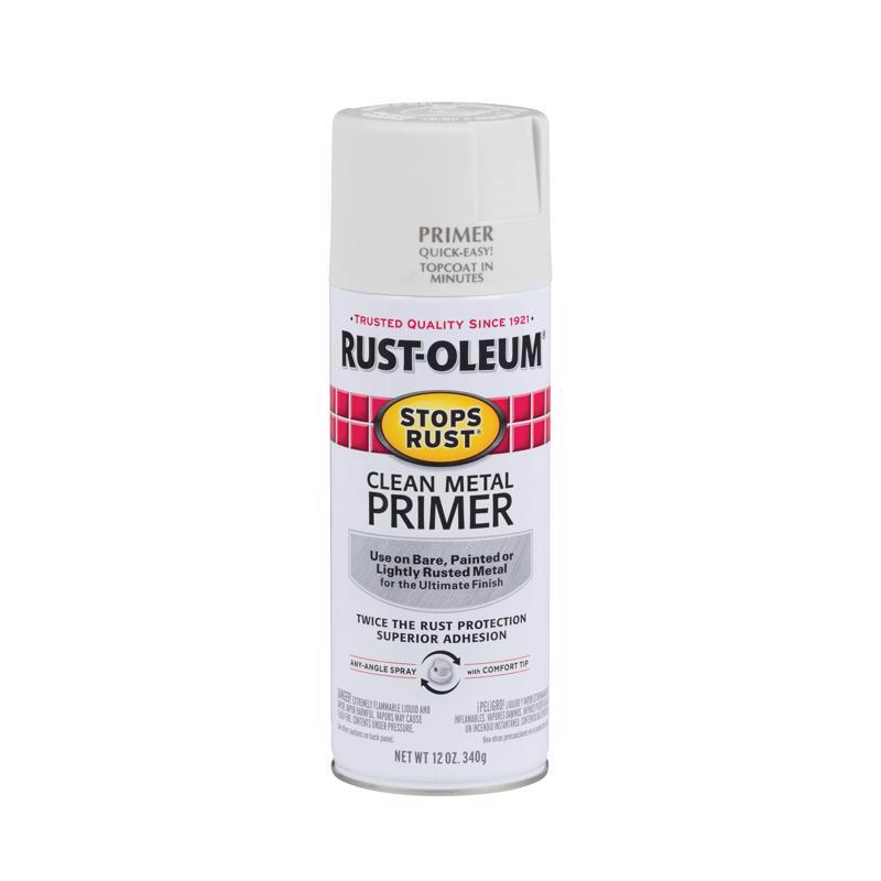 Rust-Oleum Stops Rust White Oil-Based Alkyd Spray Primer 12 oz, Pack of 6