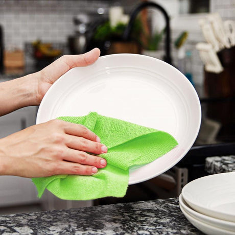 Libman Tear 'N Wipe Microfiber Wiping Cloth 9.4 in. W X 12 in. L 1 pk, Pack of 4