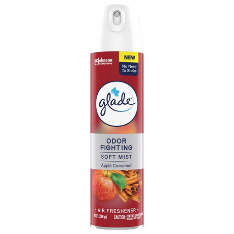 Glade Apple Cinnamon Scent Air Freshener Spray 8 oz Aerosol 1 pk, Pack of 6