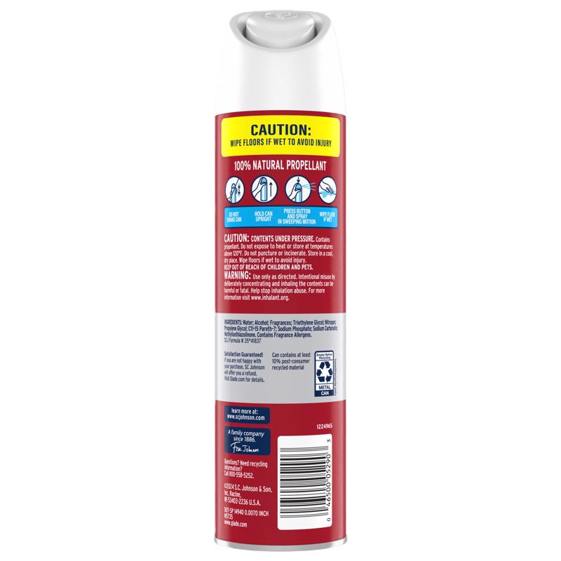 Glade Apple Cinnamon Scent Air Freshener Spray 8 oz Aerosol 1 pk, Pack of 6