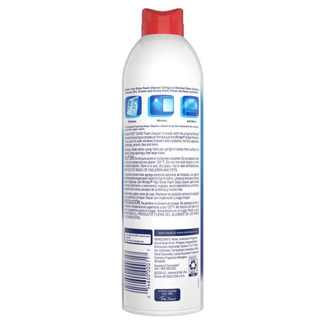 Windex Rainshower Scent Window and Glass Cleaner 19 oz Foam, Pack of 6