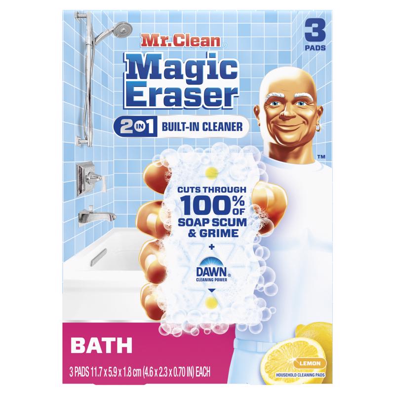 Mr. Clean Magic Eraser Non-Scratch Cleaning Pad For All Purpose 4.6 in. L 3 pk, Pack of 6