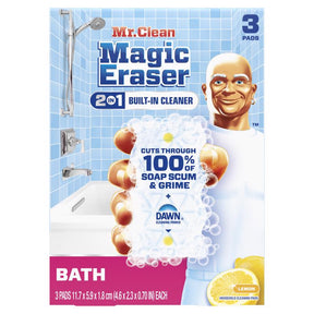 Mr. Clean Magic Eraser Non-Scratch Cleaning Pad For All Purpose 4.6 in. L 3 pk, Pack of 6