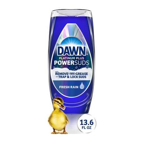 Dawn Platinum Plus PowerSuds Fresh Scent Liquid Dishwashing Liquid 13.6 oz 1 pk, Pack of 8