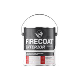 Firecoat White Flat Water-Based Acrylic Fire Retardant Paint 1 gal, Pack of 4