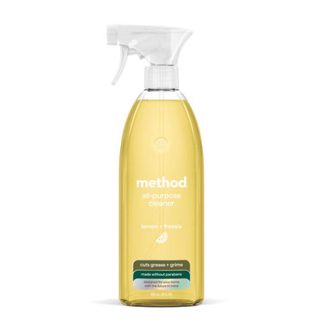 Method Lemon Freesia Scent All Purpose Cleaner Liquid 28 oz, Pack of 8