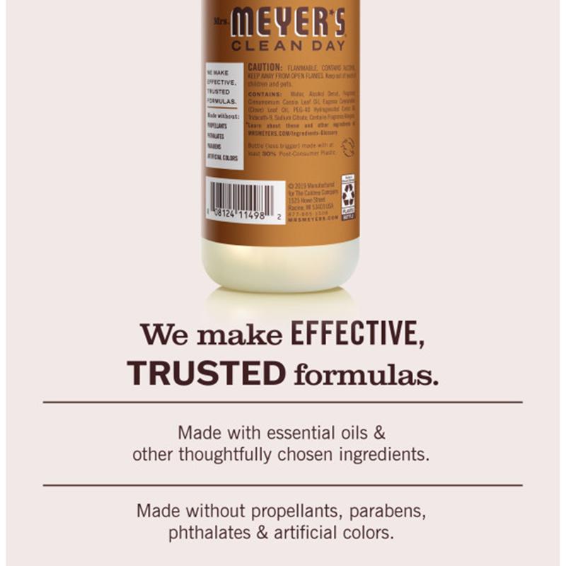 Mrs. Meyer's Clean Day Apple Cider Scent Air Freshener 8 oz Liquid 1 pk, Pack of 6