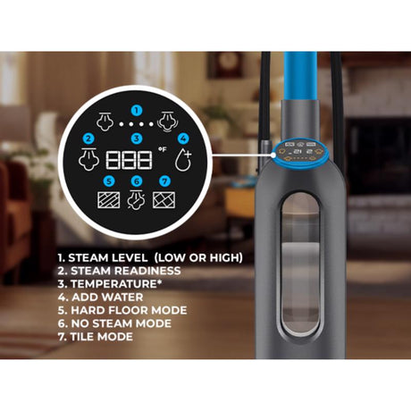 SpinWave Smart Steam Bagless Corded No Filter Steam Mop