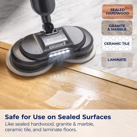 SpinWave Smart Steam Bagless Corded No Filter Steam Mop