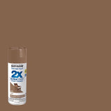 Rust-Oleum Painter's Touch 2X Ultra Cover Gloss Latte Paint+Primer Spray Paint 12 oz, Pack of 6