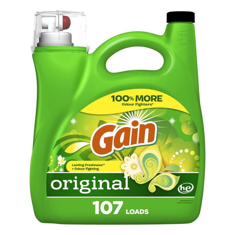 Gain Original Scent Laundry Detergent Liquid 154 fl. oz. 1 pk, Pack of 4