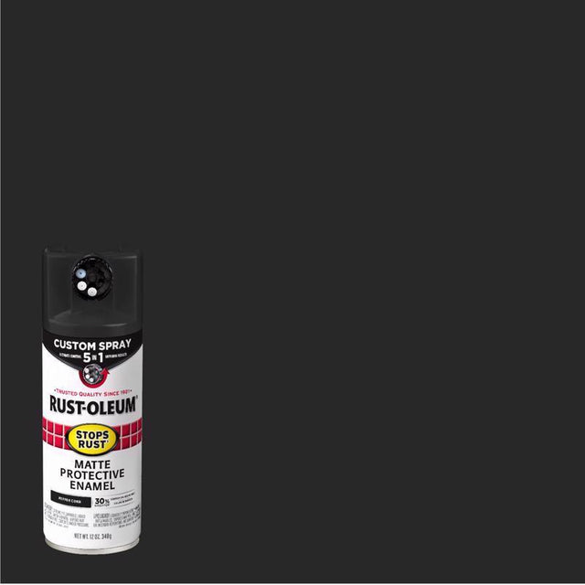 Rust-Oleum Stops Rust Matte Peppercorn Protective Enamel Spray Paint 12 oz, Pack of 6