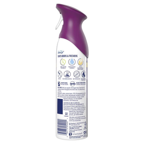 Febreze Luxe Mountain Scent Air Freshener Spray 8.8 oz Aerosol 1 pk, Pack of 6