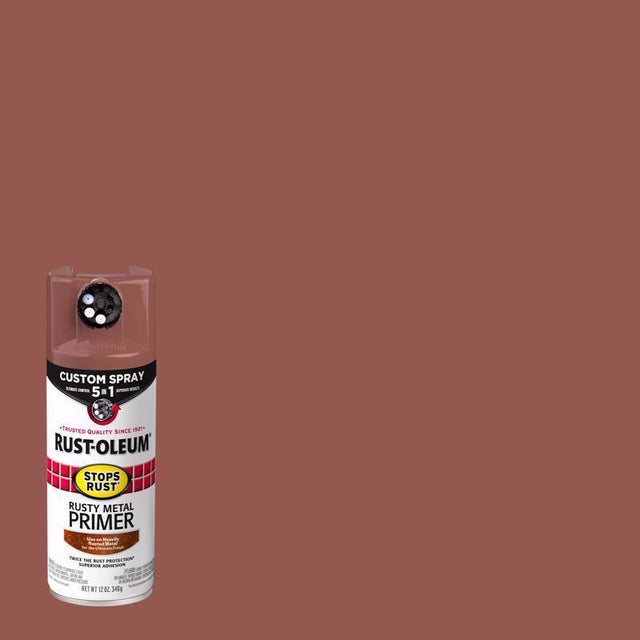 Rust-Oleum Stops Rust Flat Brown Primer Spray 12 oz, Pack of 6
