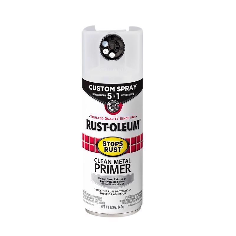 Rust-Oleum Stops Rust Flat White Primer Spray 12 oz, Pack of 6