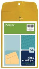 Top Flight 6911006 Envelope, Kraft Paper, 6 in W