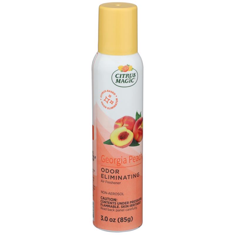 Citrus Magic Georgia Peach Scent Air Freshener Spray 3 oz Liquid 1 pk, Pack of 6
