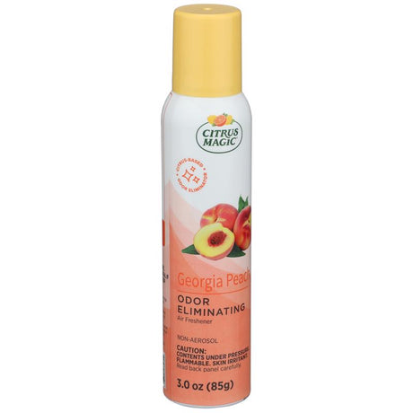 Citrus Magic Georgia Peach Scent Air Freshener Spray 3 oz Liquid 1 pk, Pack of 6