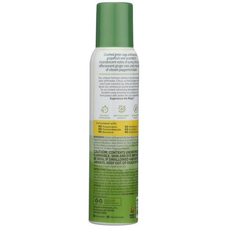 Citrus Magic Citrus and Sage Scent Air Freshener Spray 3 oz Aerosol 1 pk, Pack of 6