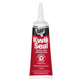 DAP Kwik Seal White Acrylic Latex Kitchen and Bath Adhesive Caulk 2.8 oz, Pack of 6
