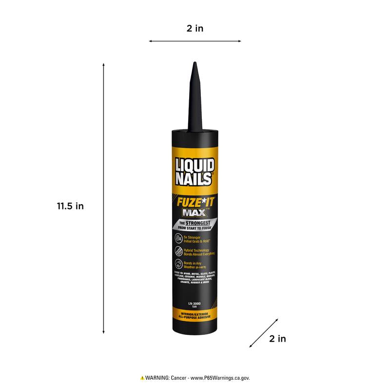 Liquid Nails All Purpose Construction Adhesive 9 oz, Pack of 12