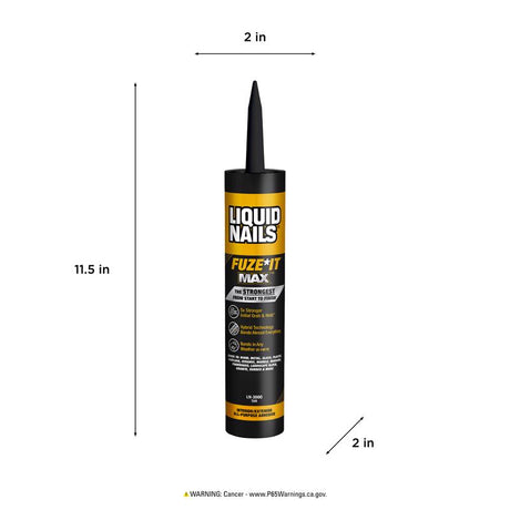 Liquid Nails All Purpose Construction Adhesive 9 oz, Pack of 12
