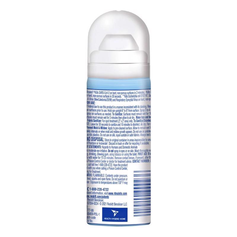 Lysol Crisp Linen Scent Disinfectant 1.5 oz 1 pk, Pack of 12