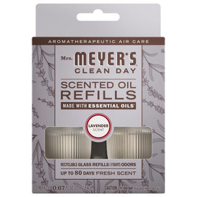 Mrs. Meyer's Clean Day Lavender Scent Air Freshener Oil Refill 0.67 oz Liquid 2 pk, Pack of 4