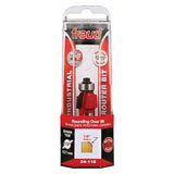 Freud 34-118 Router Bit, 3/4 in Dia Cutter, 2-1/2 in OAL, 1/2 in Dia Shank, 2-Cutter, Carbide