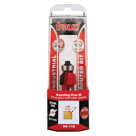 Freud 34-118 Router Bit, 3/4 in Dia Cutter, 2-1/2 in OAL, 1/2 in Dia Shank, 2-Cutter, Carbide