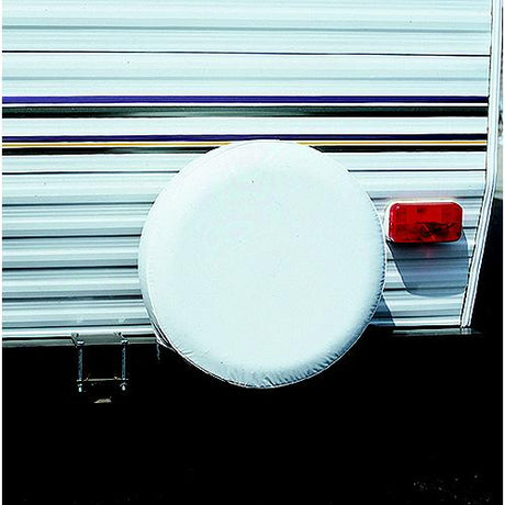 ADCO Vinyl Solid Spare Tire Cover, 32-1/4″ Polar White