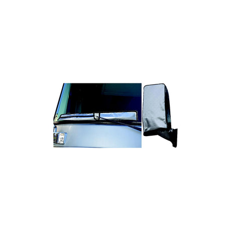 ADCO 2378 Diamond Plated Steel Vinyl (Silver) Mirror and Wiper Covers With Storage Bag