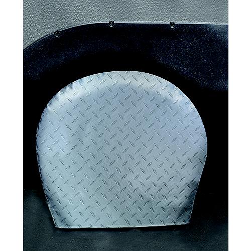 ADCO Diamond Plated Steel Vinyl (Silver) Tyre Gards (2 Per Pack)