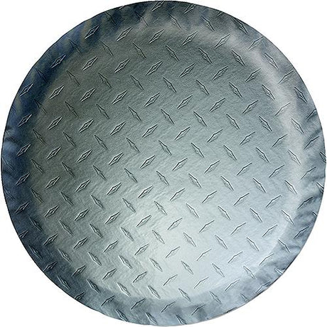 ADCO Diamond Plated Steel Vinyl (Silver) Spare Tire Cover