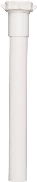 Plumb Pak PP42-8W Pipe Extension Tube, 1-1/4 in, 8 in L, Slip-Joint, Plastic, White