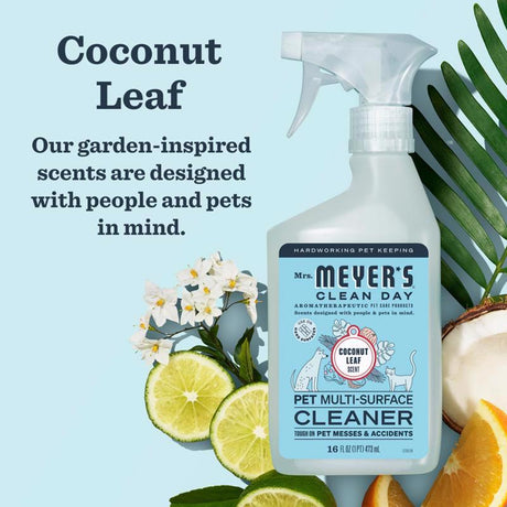 Mrs. Meyer's Clean Day Pets Liquid Multi-Surface Cleaner 16 oz, Pack of 6