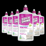 Quick Shine High Gloss Floor Wax Liquid 27 oz, Pack of 6