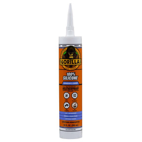 Gorilla White Silicone Window and Door Sealant 10 oz, Pack of 12