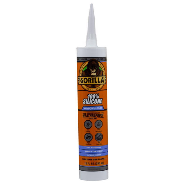Gorilla White Silicone Window and Door Sealant 10 oz, Pack of 12