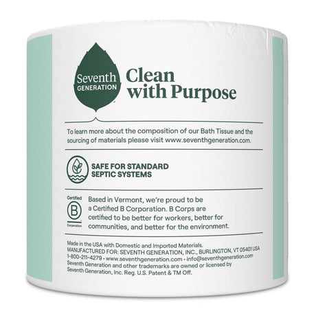 Seventh Generation Toilet Paper 1 Rolls 500 sheet