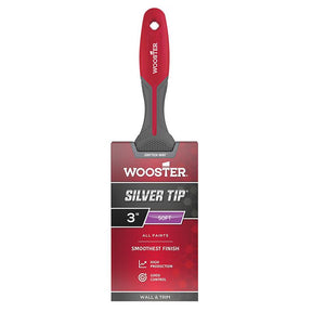Wooster Silvertip 3 in. Soft Flat Wall Brush, Pack of 6