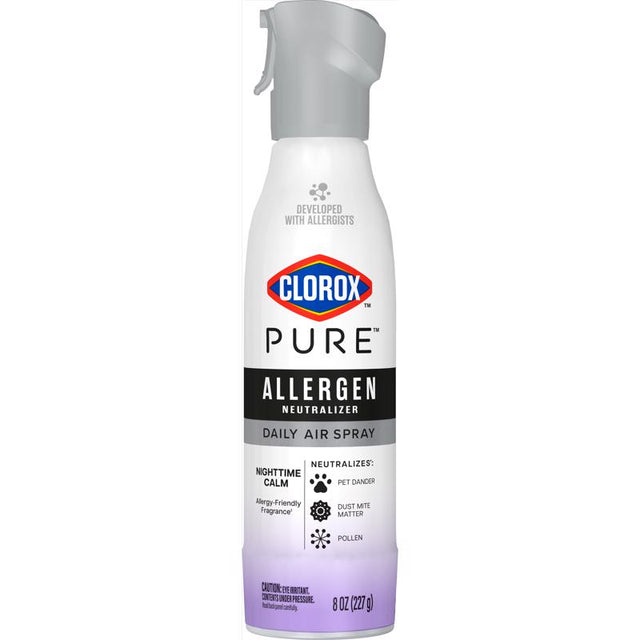 Clorox Pure Nighttime Calm Scent Air Freshener Spray 8 oz Aerosol 1 pk, Pack of 6