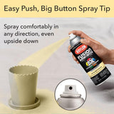Krylon Fusion All-in-One Satin Buttercup Paint +Primer 12 oz, Pack of 6