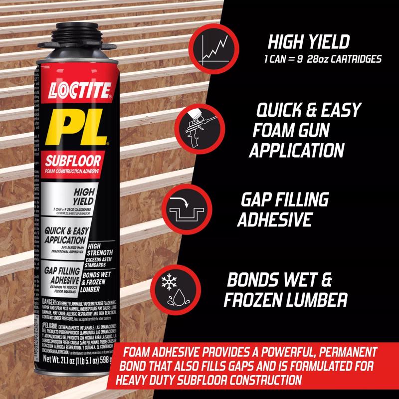 Loctite PL High Strength Foam Adhesive 21.1 oz