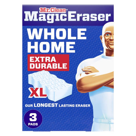 Mr. Clean Whole Home XL Non-Scratch Magic Eraser For All Purpose 3 pk, Pack of 4