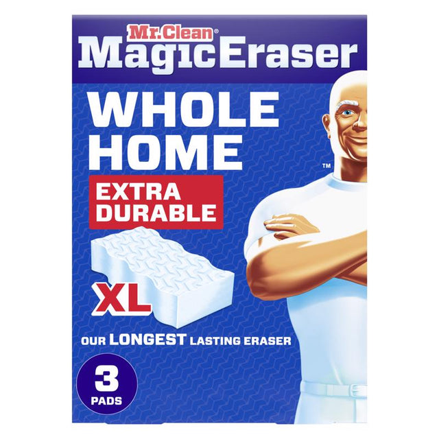 Mr. Clean Whole Home XL Non-Scratch Magic Eraser For All Purpose 3 pk, Pack of 4