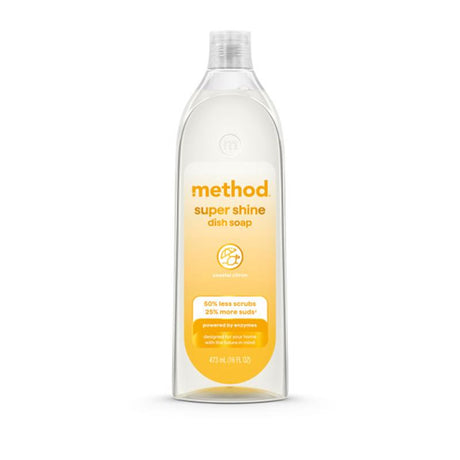 Method Super Shine Coastal Citron Scent Liquid Dish Soap 16 oz 1 pk, Pack of 4