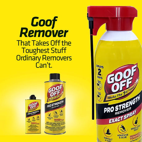 Goof Off Go Pro Strength All Purpose Remover 12 oz, Pack of 6